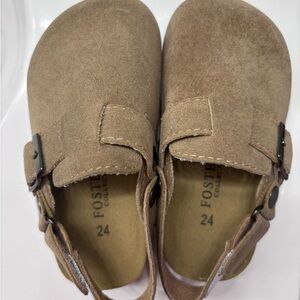 Fostered Collection Kids Tan Suede Shoes